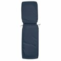 Classic Accessories Montlake Fadesafe Chaise Cushion Cover - Heather Indigo Blue, 72 x 21 x 3 in. CL57530